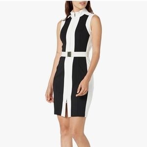 TOMMY HILFIGER SCUBA CREPE SHEATH DRESS